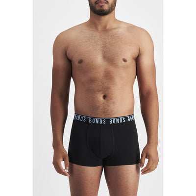 Bonds Men's Everyday Trunks 2 Pack - Multi - Blue Print/Black