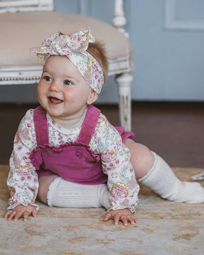 Bebe By Minihaha Margot Cord Bodysuit - Rose Pink