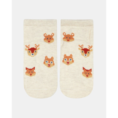 Toshi Organic Socks Ankle Jacquard - Enchanted Forest
