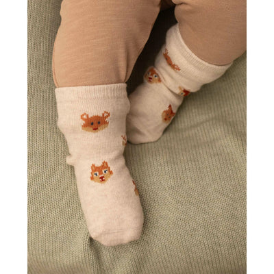 Toshi Organic Socks Ankle Jacquard - Enchanted Forest