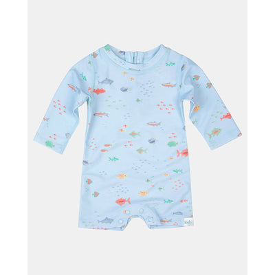 Toshi Swim Baby Onesie Long Sleeve Classic - Reef
