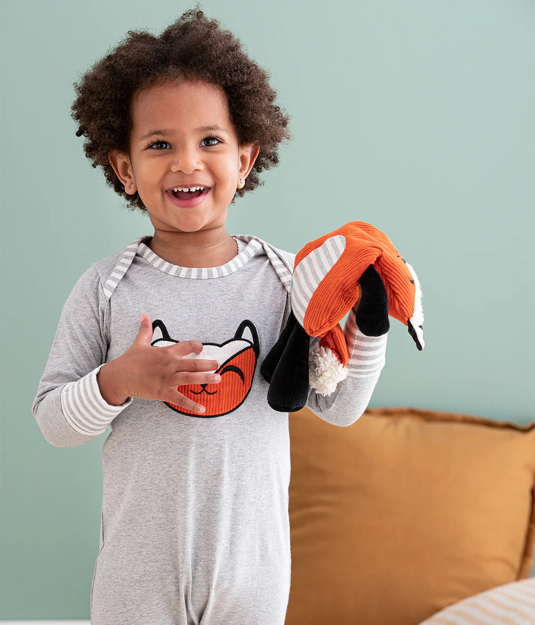 Love To Dream Self-Soothing Footless Romper - Grey Lyric The Fox™