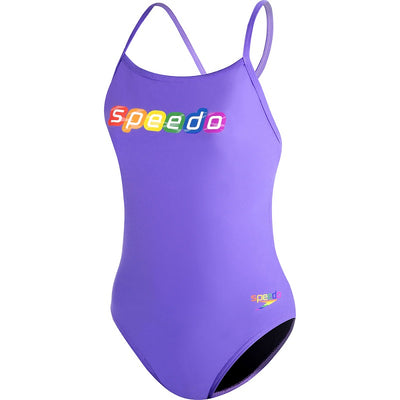 Speedo Women's Pride Graphic One Piece - Wicked Purple
