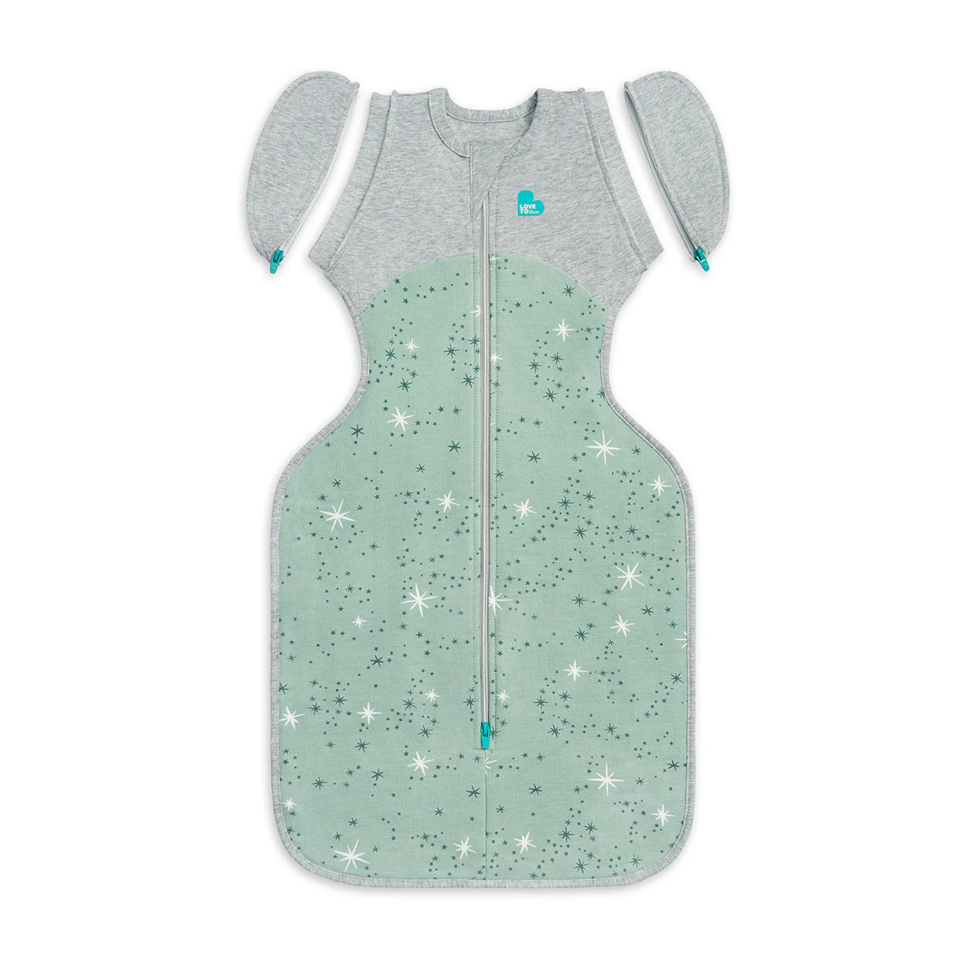 Love To Dream Swaddle Up™ Transition Bag Fleece 1.5 TOG - Olive North Star