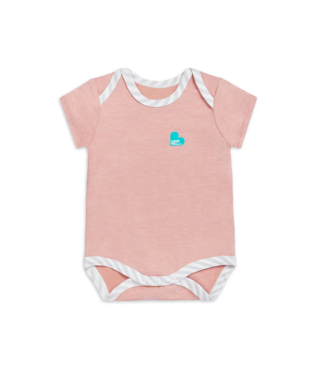 Love To Dream™ ECOVERO™ Short Sleeve Bodysuit - Rose