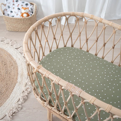 Living Textiles 2 Pack Bassinet Fitted Sheet - Jersey/Forest Retreat