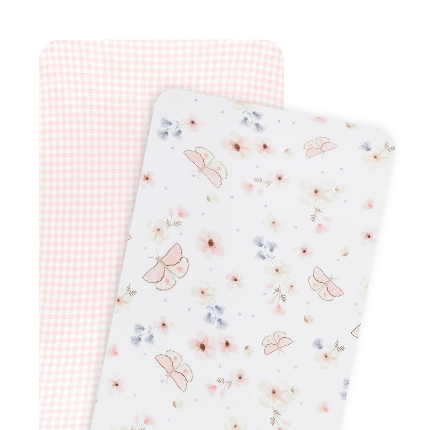 Living Textiles 2 Pack Bassinet Fitted Sheets - Butterfly Garden