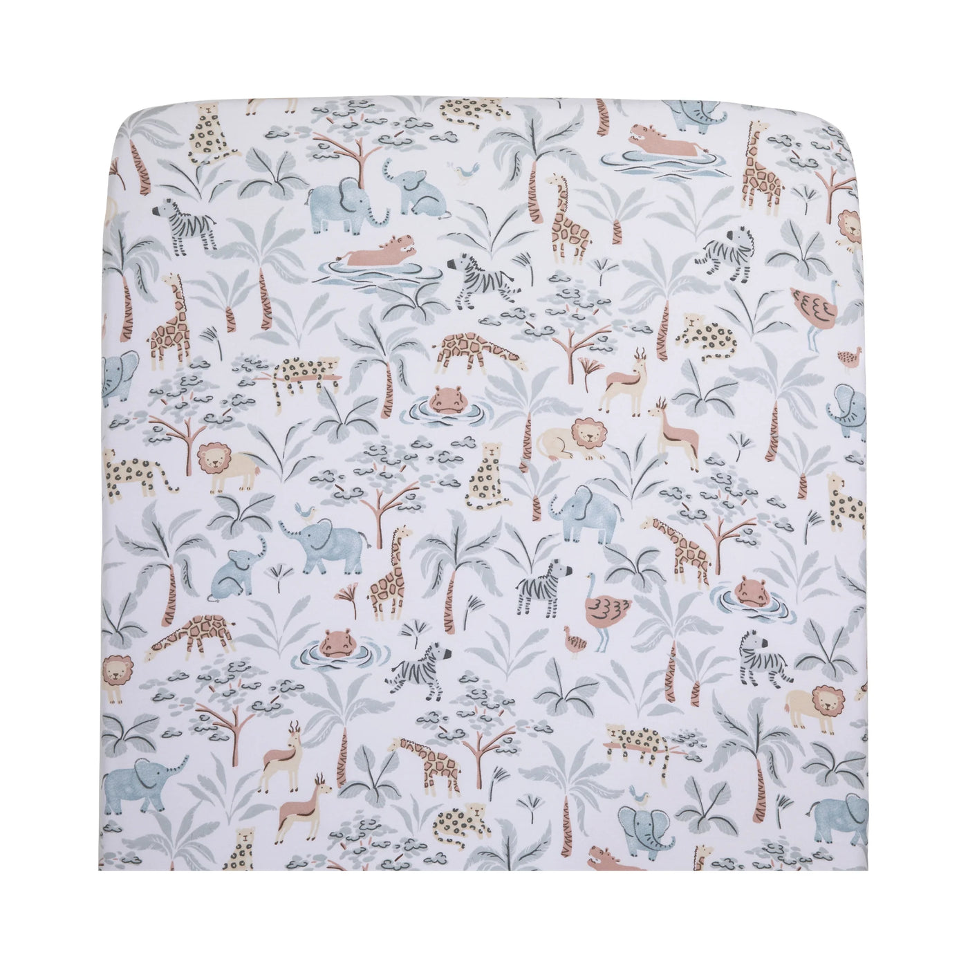 Living Textiles Organic Cot Fitted Sheet - Wild Safari