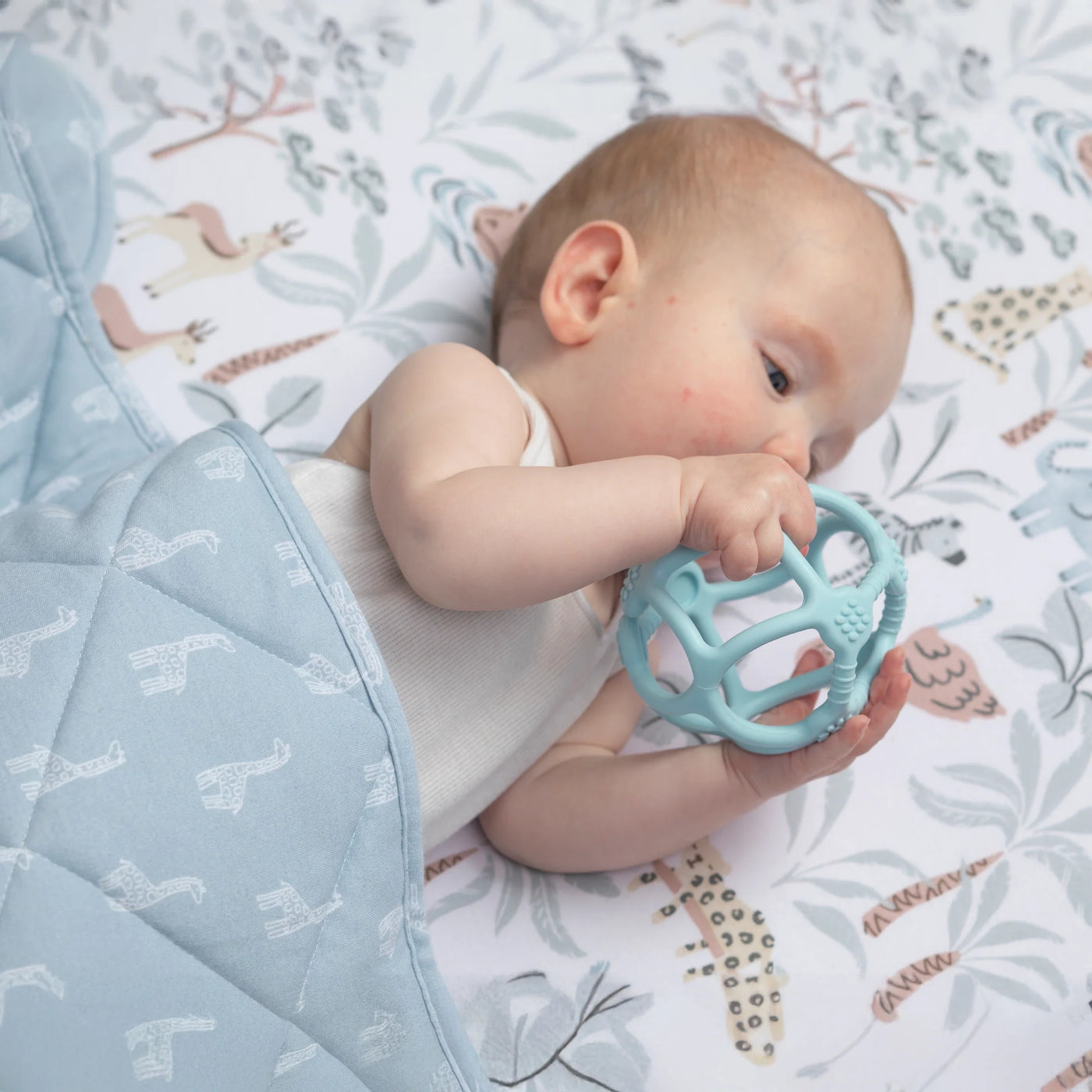 Living Textiles Organic Cot Fitted Sheet - Wild Safari
