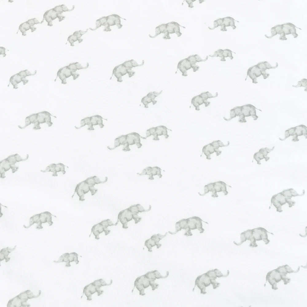 Living Textiles 2 Pack Jersey Cot Fitted Sheet - Elephant