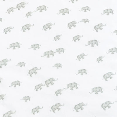 Living Textiles 2 Pack Jersey Cot Fitted Sheet - Elephant