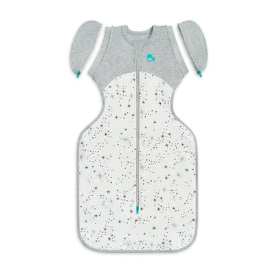 Love To Dream Swaddle Up™ Transition Bag Fleece 1.5 TOG - White North Star