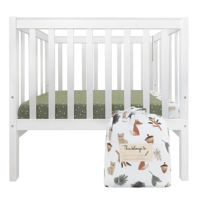 Living Textiles Childcare Cot Fitted Sheet - Forest Retreat