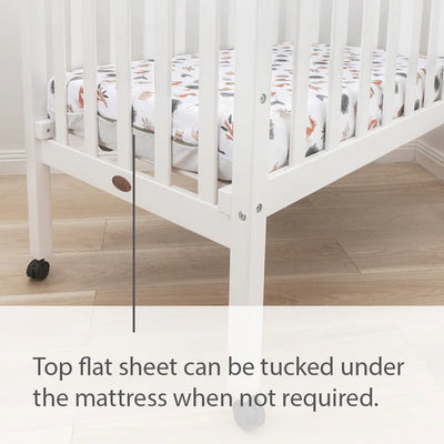 Living Textiles Childcare Cot Fitted Sheet - Forest Retreat