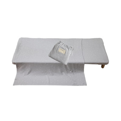 Living Textiles Stacking Bed Sheet Set - Grey Stars
