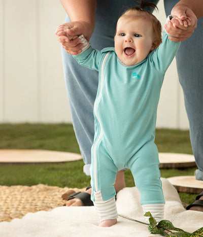 Love To Dream Ecovero Side Zip Footless Romper - Marine