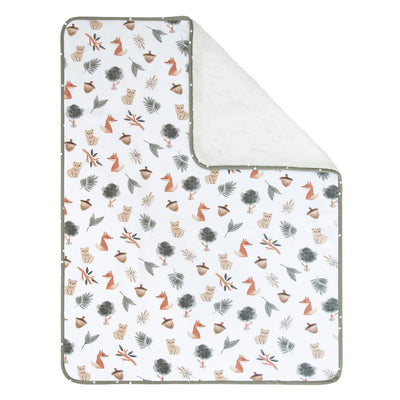 Living Textiles Sherpa Blanket - Forest Retreat