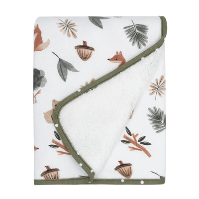 Living Textiles Sherpa Blanket - Forest Retreat