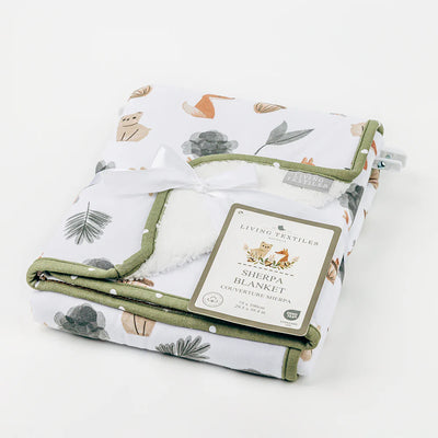 Living Textiles Sherpa Blanket - Forest Retreat