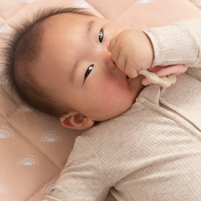 Living Textiles Reversible Organic Quilted Cot Comforter - Bohemian Bliss