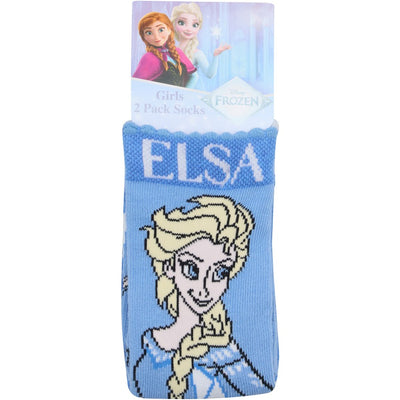 Rio Disney Kids Frozen Crew Socks 2 Pack - Blue