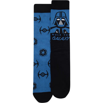 Rio Men's Star Wars Crew Socks 2 Pack - Blue & Black