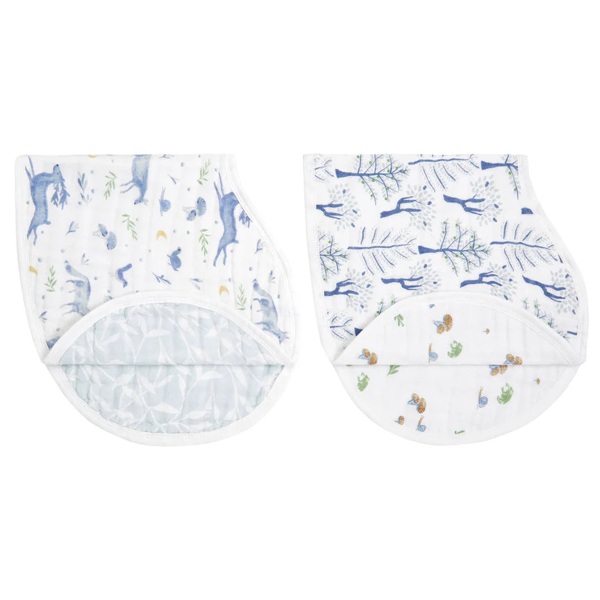 Aden and Anais Organic 2 pack Burpy Bibs - Outdoors