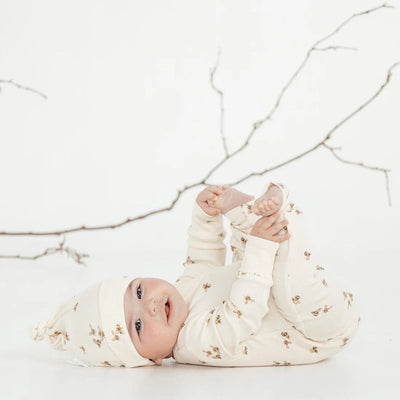 Aster & Oak Bee Luxe Rib Knot Hat - Natural