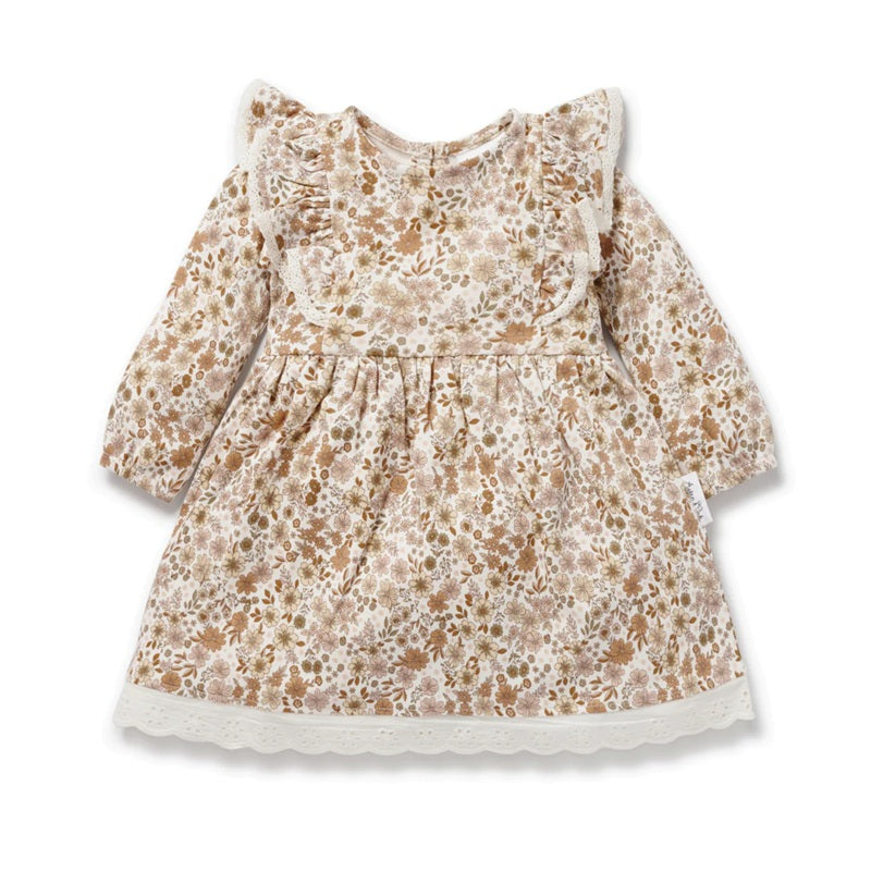 Aster & Oak Bailey Floral Ruffle Dress - Natural