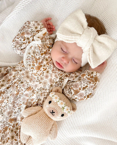 Aster & Oak Bailey Floral Ruffle Dress - Natural