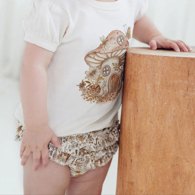 Aster & Oak Bailey Floral Bloomers - Natural