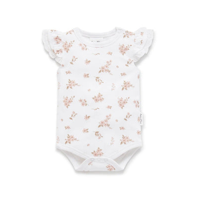 Aster & Oak Blossom AOP Onesie - White