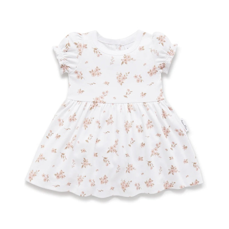 Aster & Oak Blossom Skater Dress - White