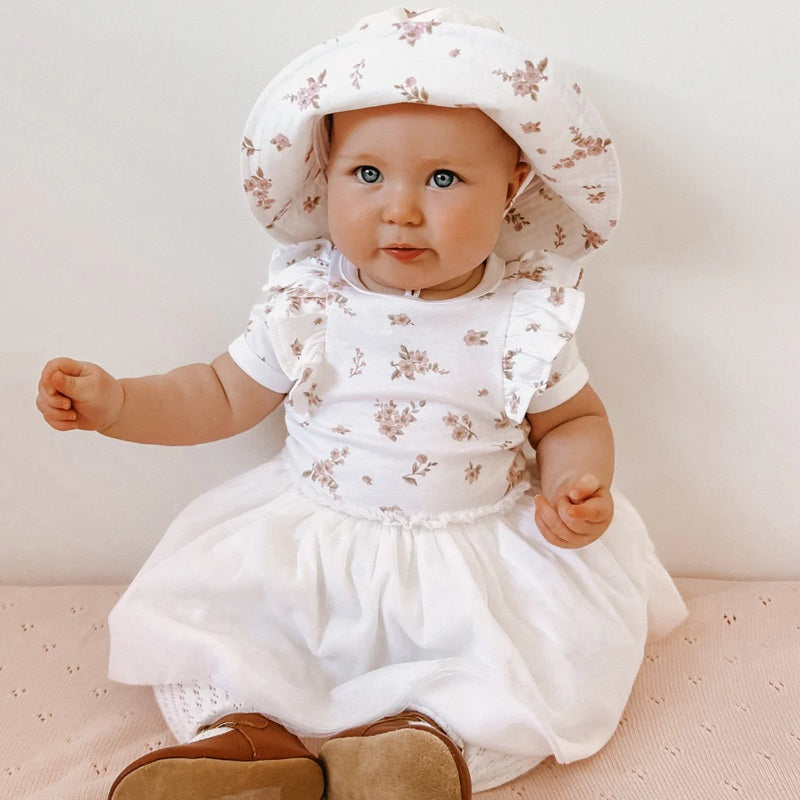 Aster & Oak Blossom Tutu Dress - White