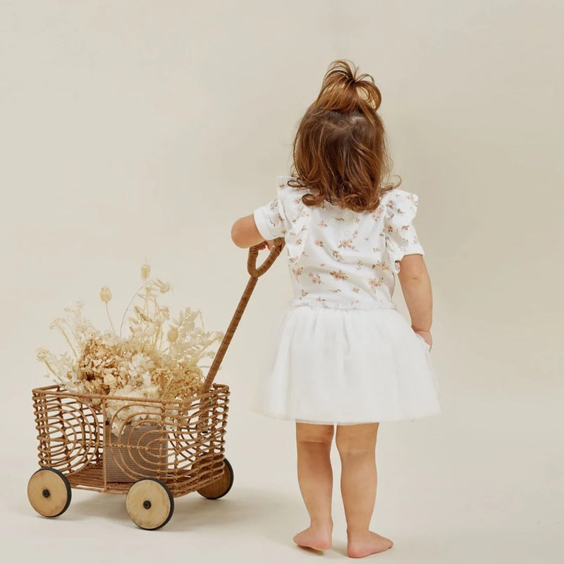 Aster & Oak Blossom Tutu Dress - White