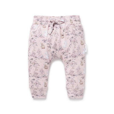 Aster & Oak Bunny Friends Harem Pants - Pink