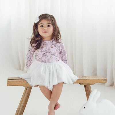 Aster & Oak Bunny Friends Tutu Dress - Pink