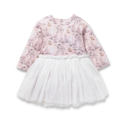 Aster & Oak Bunny Friends Tutu Dress - Pink