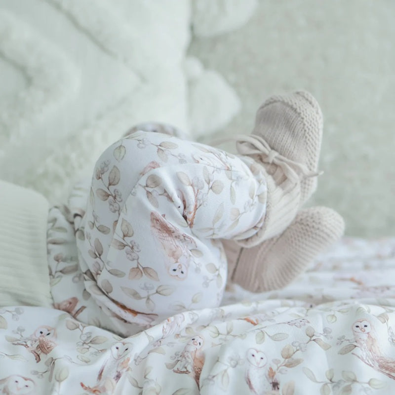 Aster & Oak Barn Owl Leggings - White