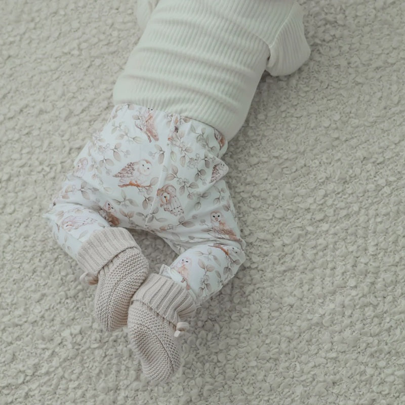 Aster & Oak Barn Owl Leggings - White