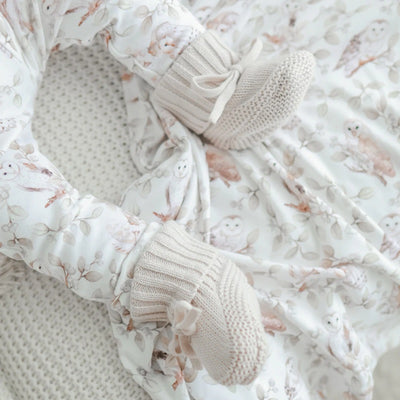 Aster & Oak Barn Owl Baby Wrap - White