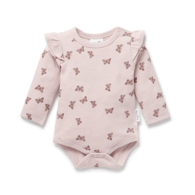 Aster & Oak Butterfly Rib Flutter Onesie