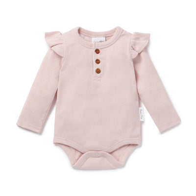 Aster & Oak Pale Pink Rib Onesie
