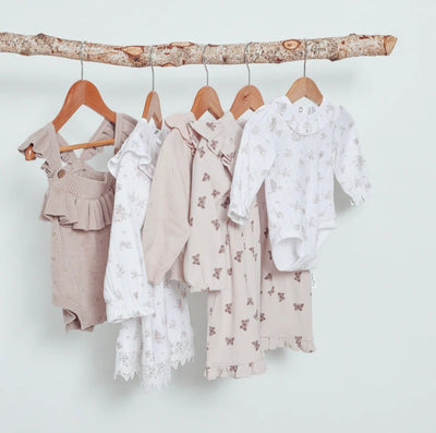 Aster & Oak Wild Rose Knit Romper - Wild Rose