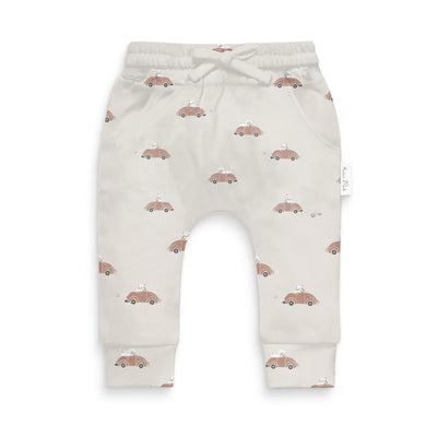 Aster & Oak Classic Car Harem Pants - Beige