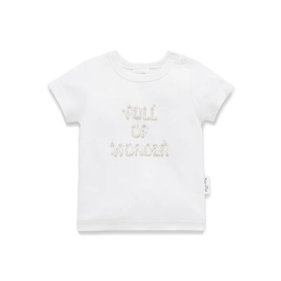 Aster & Oak Full Of Wonder Print Tee - White