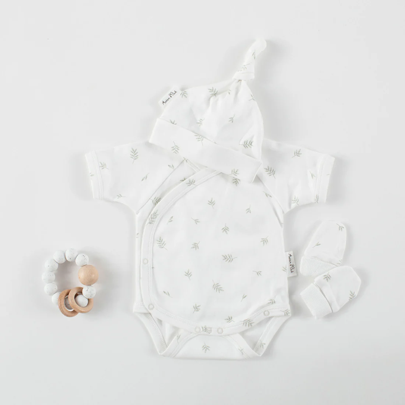  Aster & Oak Little Leaf Knot Hat - White