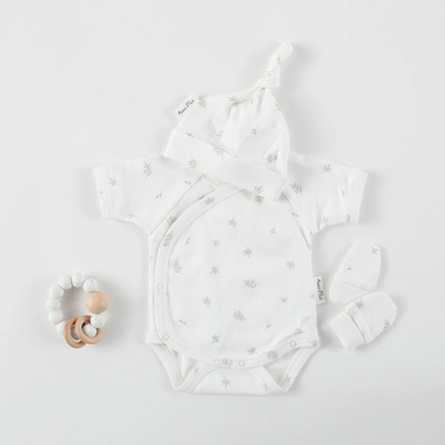  Aster & Oak Little Leaf Knot Hat - White