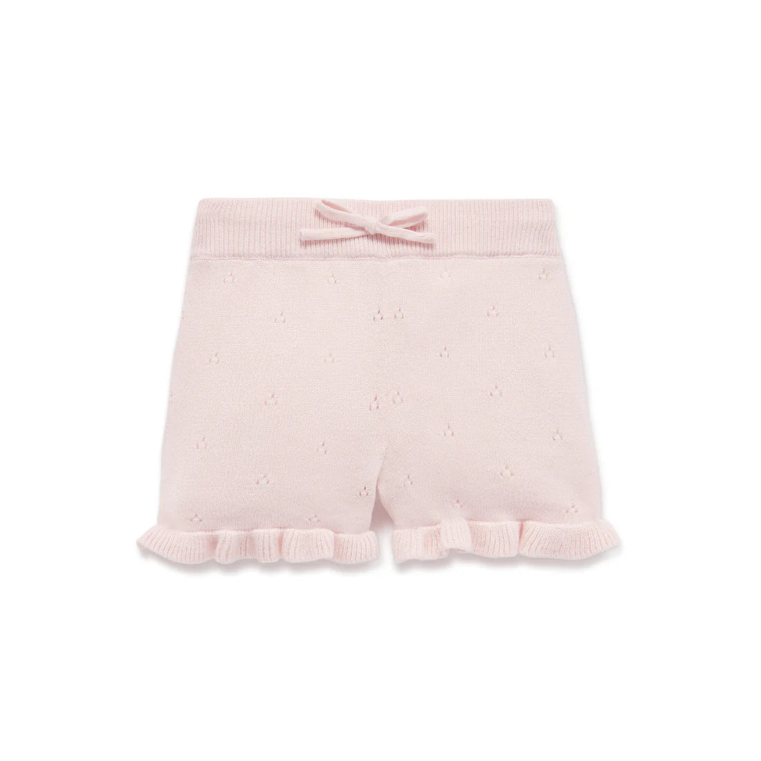  Aster & Oak Petal Pink Knit Shorts - Petal Pink