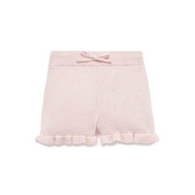  Aster & Oak Petal Pink Knit Shorts - Petal Pink